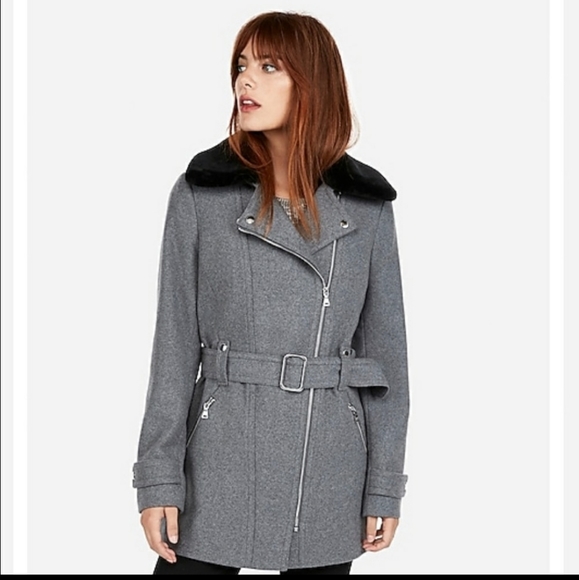 Express Belted Wool Coat - Picture 2 of 3